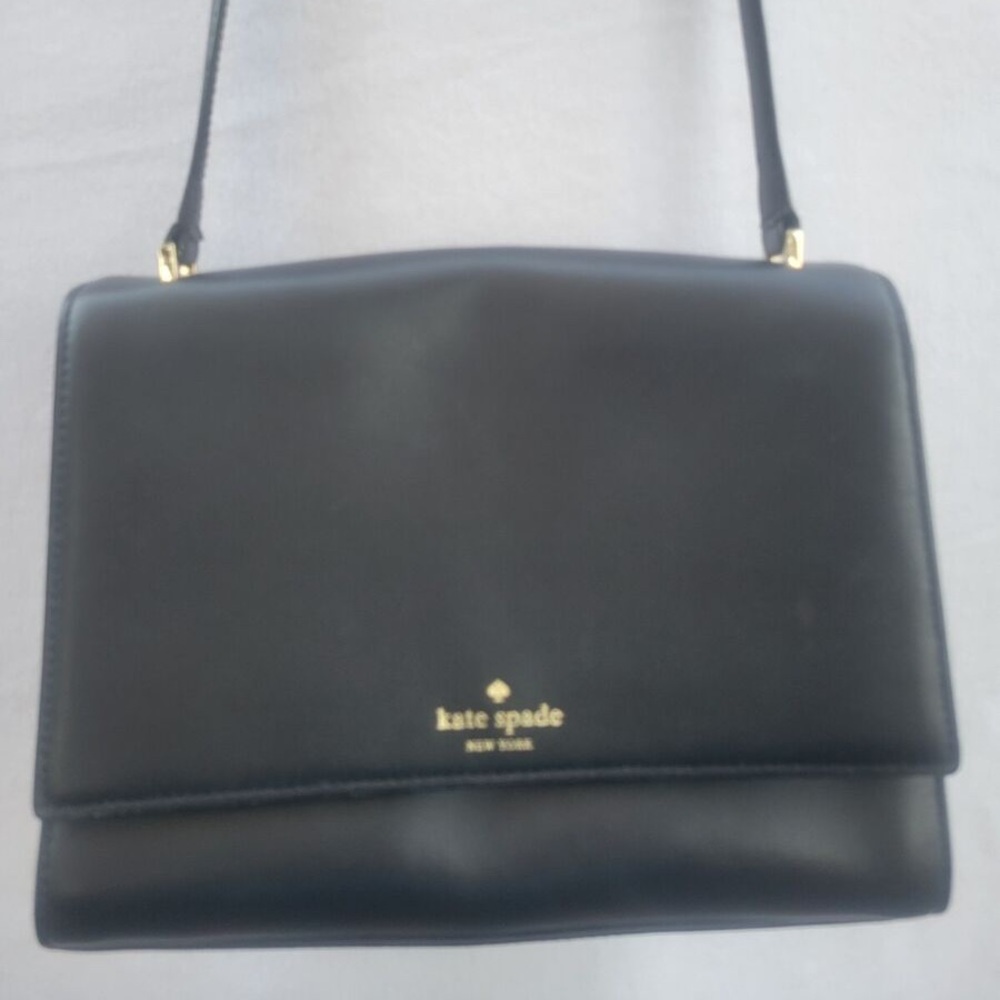 Kate Spade Black Leather Crossbody Bag